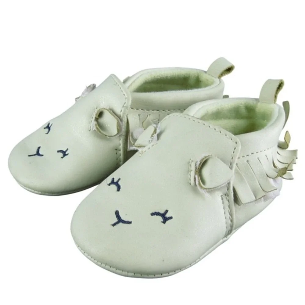Child of Mine by Carter's Girls Bootie Size T‎ 3-6 Month Medium Beige Synthetic